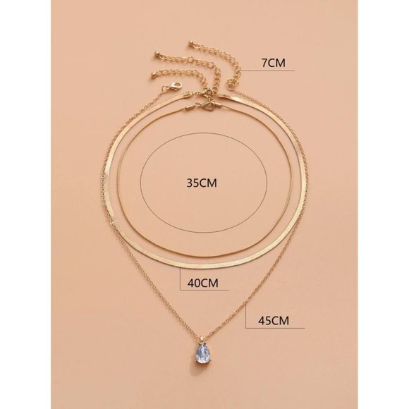 Gold Layered  Charm Necklace 2pcs - Picture 4 of 6